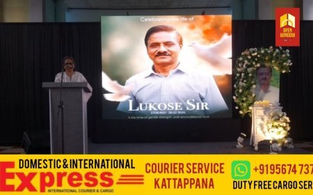 കട്ടപ്പനയിലെ വിവിധ സ്കൂളുകളിൽ സേവനം അനുഷ്ഠിച്ച വി. ലൂക്കോസ് സാറിൻ്റെ ഒന്നാം ചരമവാർഷിക ദിനവും അനുസ്‌മരണ യോഗവും കട്ടപ്പന വെള്ളയാംകുടിയിൽ നടന്നു.