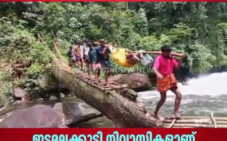 ഇടുക്കിയില്‍ രോഗിയെ ആശുപത്രിയില്‍ എത്തിയ്ക്കാന്‍ മഞ്ചലില്‍ ചുമന്ന് ഗോത്ര ജനത; ഇടമലക്കുടി നിവാസികളാണ് രോഗിയെ ചുമന്ന് കാട് ഇറങ്ങിയത്