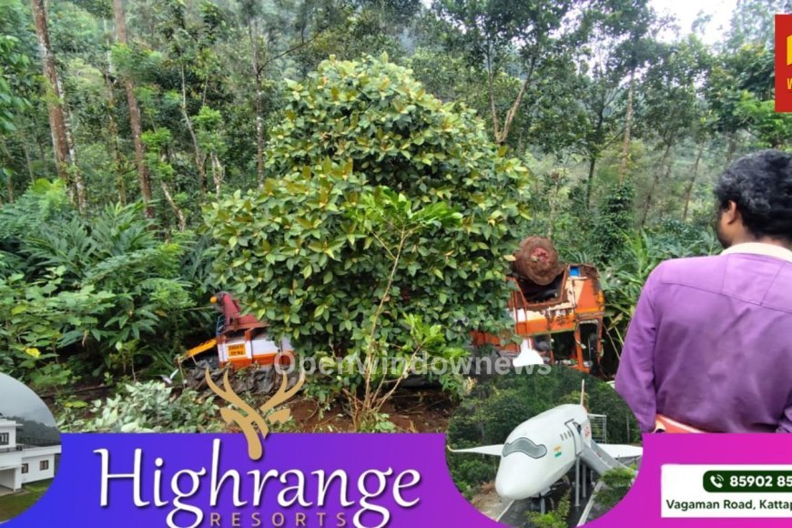 ബൈസണ്‍വാലി കോമാളികുടിയില്‍ ലോഡുമായി എത്തിയ ലോറി അപകടത്തില്‍പെട്ടു;  മൂന്ന് പേര്‍ക്ക് നിസാര പരിക്ക്.