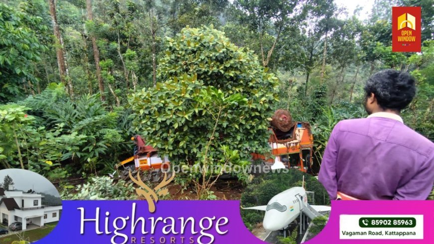 ബൈസണ്‍വാലി കോമാളികുടിയില്‍ ലോഡുമായി എത്തിയ ലോറി അപകടത്തില്‍പെട്ടു;  മൂന്ന് പേര്‍ക്ക് നിസാര പരിക്ക്.