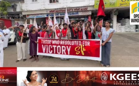 എംജി സർവകലാശാല കോളേജ് യൂണിയൻ തെരഞ്ഞെടുപ്പ്; കട്ടപ്പന ഗവൺമെന്റ് കോളേജിൽ എസ്എഫ്‌ഐക്ക് ഉജ്ജ്വല വിജയം