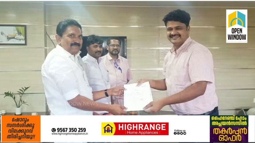 കുമളിയിൽ നിന്നും ബാംഗ്ലൂറിലേക്കും, മൂന്നാറിലേക്കും KSRTC ബസ് അനുവദിക്കണമെന്ന് ആവിശ്യപ്പെട്ട് കൊണ്ട് പീരുമേട് MLA അഡ്വ: സിറിയക് തോമസ്ഗതാഗത വകുപ്പ് മന്ത്രി സിപി ജോണിനും KSRTC MD ബിനു ശങ്കർ IAS നും നിവേദനം നൽകി.