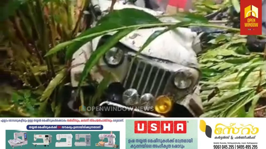 രാജകുമാരിയിൽതൊഴിലാളികളുമായി പോയ ജീപ്പ് നിയന്ത്രണം നഷ്ട്ടപ്പെട്ട്‌ താഴ്ചയിലേക്ക് മറിഞ്ഞു; ഒരാളുടെ നില ഗുരുതരം