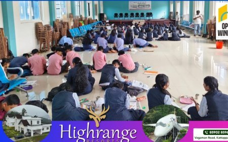 സ്വച്ഛത ഹി സേവ- കയ്യോടു കൈ - ചിത്ര രചന മത്സരം നടത്തി കട്ടപ്പന നഗരസഭ