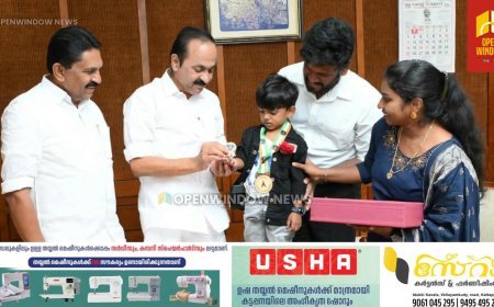 1500 കിലോമീറ്റര്‍ താണ്ടി കുഞ്ഞു ഷെര്‍വിൻ ഇനി ഇന്ത്യൻ ബുക്ക്സ് ഓഫ് റെക്കോഡ്സില്‍