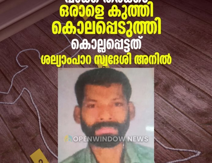 ഇടുക്കി വെള്ളത്തൂവലില്‍  സഹോദരങ്ങള്‍ തമ്മില്‍ വാക്ക് തര്‍ക്കം; ജ്യേഷ്ഠന്‍  അനുജനെ കൊലപ്പെടുത്തി